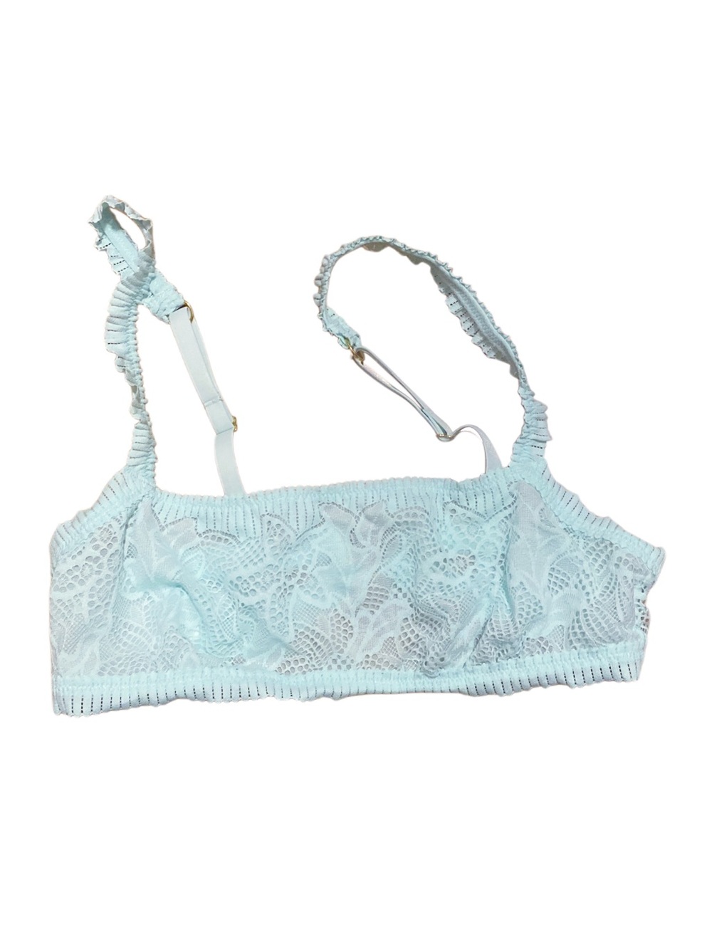 Aerie Light Blue Lace Floral Bralette